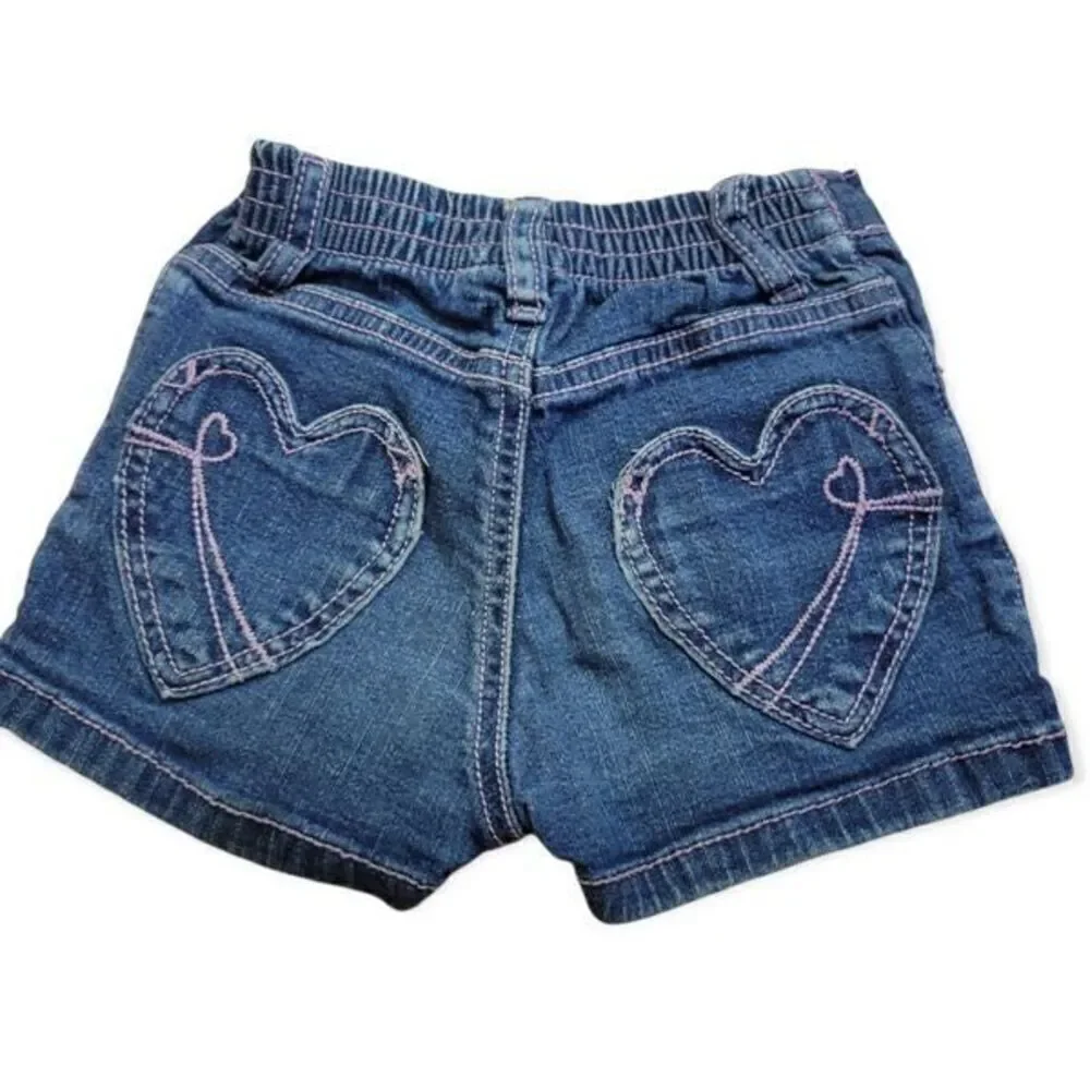 Children's Place heart pocket denim shorts 3T